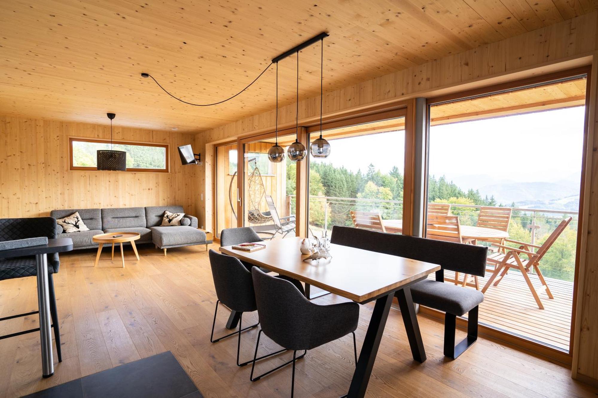Appartamento Holzhaus "Zum Schwarz'N" Aurach am Hongar Esterno foto